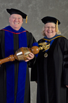 Dr. Richard Cavanaugh, Commencement Marshal, Dr. Diane Jackman, Dean, College of Education and Professional Studies by Beverly J. Cruse