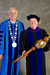 Dr. William L. Perry, President, Dr. Richard Cavanaugh, Commencement Marshal by Beverly J. Cruse