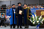Dr. Gary Aylesworth, Distinguished Faculty Award winner, with President Glassman and Provost Gatrell by Beverly J. Cruse