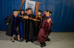 Dr. Kathleen Phillips, Commencement Marshal & Colleagues by Beverly Cruse