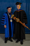 President David Glassman, Dr. David Boggs, Commencement Marshal by Beverly Cruse