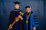 Dr. Douglas Klarup, Commencement Marshal, President David Glassman, University President by Beverly Cruse