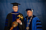 Dr. Douglas Klarup, Commencement Marshal, President David Glassman, University President by Beverly Cruse