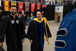 Mr. Rahul Wahi, Commencement Speaker, Dr. Jay Gatrell, Provost and Vice President for Academic Affairs by Beverly Cruse