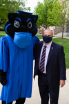 President Glassman with Billy Panther by Jay Grabiec