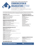Communication in Organizations curriculum - Online degree program by Communication Studies