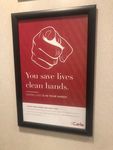 You save lives clean hands. Poster, Carle Foundation Hospital by Brian Mann