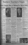 Daily Eastern News: September 01, 1941 by Eastern Illinois University