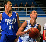 Josh Gomes During a Basketball Game by Carrie Hollis
