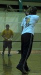 Students Playing Badminton in Student Recreation Center by Daily Eastern News