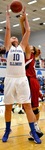 Sabina Oroszova During a Women's Basketball Game by Danny Damiani