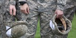 ROTC Cadets Holding Their Helmets by Danny Damiani and Zachary White