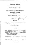 Eastern Illinois Symphony Orchestra, Spring 1966