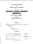 Eastern Illinois Symphony Orchestra, Spring 1963 by Earl Boyd