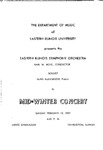 Eastern Illinois Symphony Orchestra, Winter 1959 by Earl Boyd