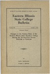 Bulletin 180 - Changes in the Student Body of the Eastern Illinois State Teachers College During the Twenty Year Period 1925-26 to 1945-46 by Eastern Illinois University