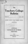 Bulletin 76 - Annual Catalogue 1921-1922 by Eastern Illinois University