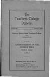 Bulletin 87 - Summer Session 1925 by Eastern Illinois University