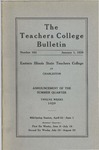 Bulletin 103 - Summer Session 1929 by Eastern Illinois University
