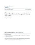 Eastern Illinois University Undergraduate Catalog 2002 - 2003