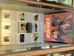 Genre: Romance exhibit display by Todd Bruns and Ezra Hebron
