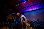 Placing the Medallion: Board of Trustees Chair Joyce Madigan and President Jay Gatrell by Jay Grabiec