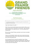 GPF Newsletter (Fall 2020) by Grand Prairie Friends