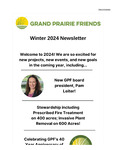 GPF Quarterly Newsletter (Winter 2024) by Grand Prairie Friends