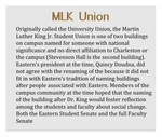 MLK Union by Historical Administration