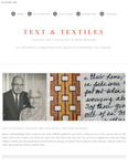 Text and Textiles: Guy and Irene Buzzard - Web Pages