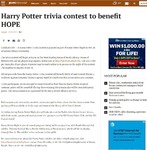 Harry Potter trivia night to benefit HOPE by JG/T-C