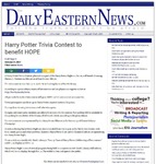 Harry Potter Trivia Contest to benefit HOPE by Daily Eastern News