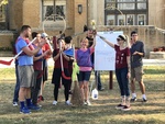 Gryffinclaw with the Quidditch Cup, Team Applauds by Beth Heldebrandt and Chelsea Duncan