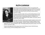 Carman Hall Plaque by Housing & Dining