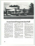 A rare breed frequents East Hall - 1987 Warbler excerpt