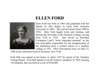 Ford Hall Plaque by Housing & Dining