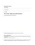Greek Court Growth Continues - UMAC Press Release (Sept. 13, 1990) by University Marketing & Communications