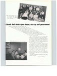 Lincoln Hall holds open house; sets up self-government - Warbler 1953 by Joan A. Powers