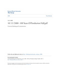 100 Years of Pemberton Hall - UMAC Press Release (Oct. 13, 2008) by University Marketing & Communications