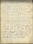1908 Memory - an excerpt from the 1904-1911 Senior Yearbook