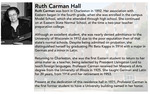 Carman Hall Plaque by Housing & Dining