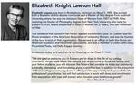 Lawson Plaque by Housing & Dining