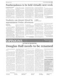 Douglas Hall needs to be renamed - DEN (Jan. 29, 2021) by History Department Faculty Letter to the Editor Bruns