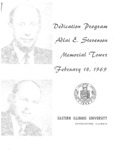 Dedication Program Adlai E. Stevenson Memorial Tower by Housing & Dining