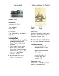 Fact Sheet about Taylor Hall by Housing & Dining