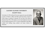 Elliot Hall Plaque by Housing & Dining