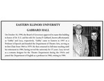 Gabbard Hall Plaque by Housing & Dining