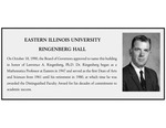 Ringenberg Hall Plaque by Housing & Dining