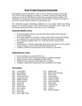Brad Wright Scholarship by Housing & Dining