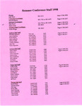 Summer Staff 1998